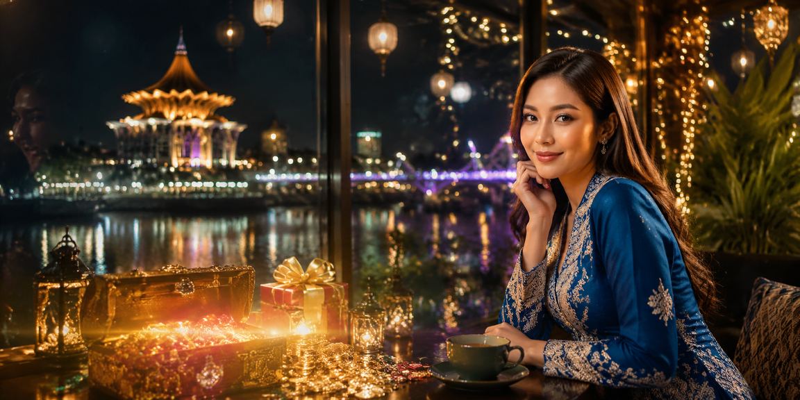 Baju kurung-themed casino entertainment atmosphere in Kuching, Sarawak, Malaysia