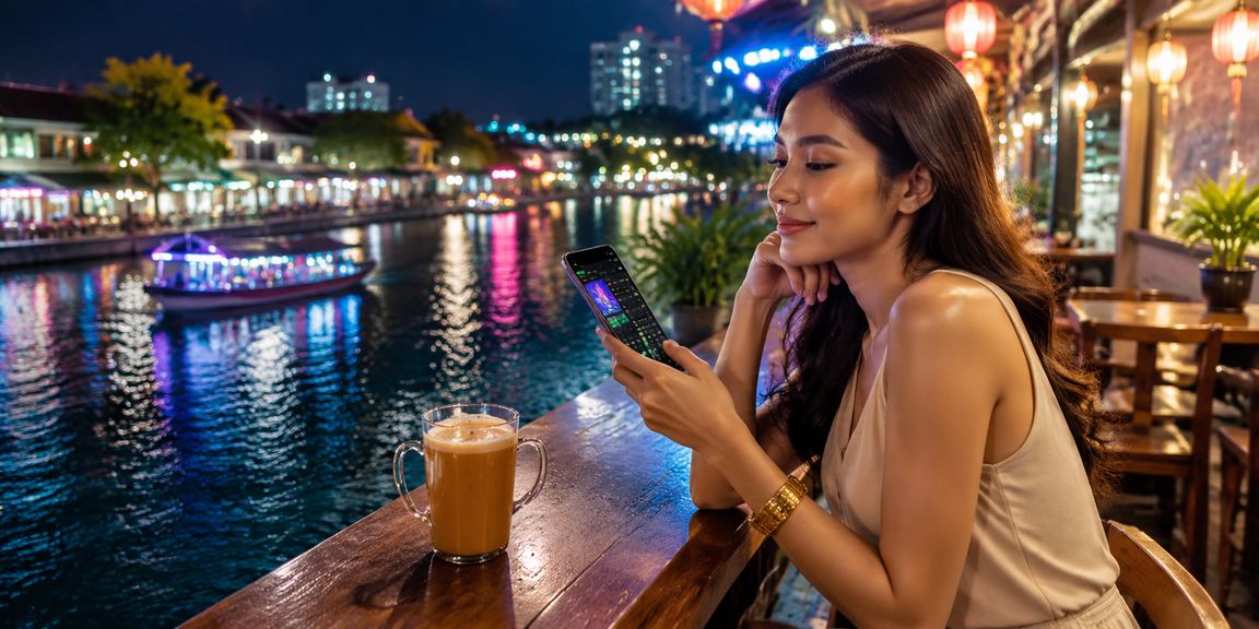 Casino game rebate bonus set against the historic backdrop of Melaka, Malaysia